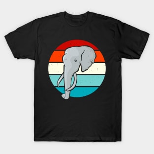 Elephants Africa Animals Vintage Retro Elephant T-Shirt